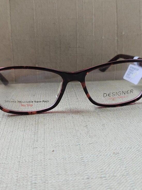 Women Eyeglasses Burgundy Eyewear Silicon Adjustable Nose Pad No Slip $54 main image 4